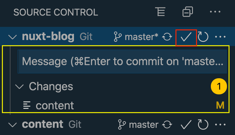 Changes in submodule reflected in source control