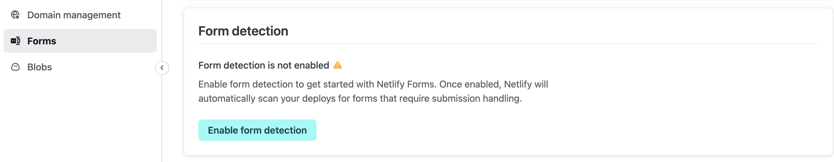 Netlify Form Detection in disabled mode